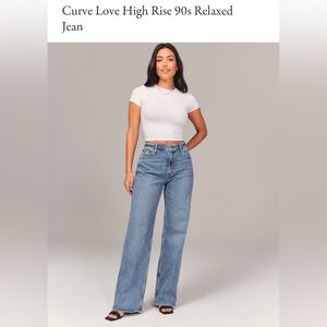 Abercrombie and Fitch curve love “the 90s relaxed high rise jean